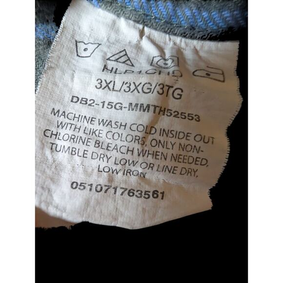 WRANGLER PREMIUM QUALITY Mens Chore Barn Shirt Size 3XL Plaid Front Pockets - Picture 5 of 6